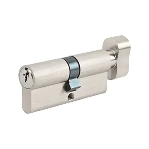 EN1303 Certified Europe 70mm Pin Cylinder Lock Solid Brass Mortise Lock Cylinder With Thumbturn
