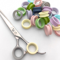 Anillos de Silicona Suaves Antideslizantes Dynton para Peluquería, Accesorios para el Cuidado de Mascotas, Estilo Morandi Macaron Pastel