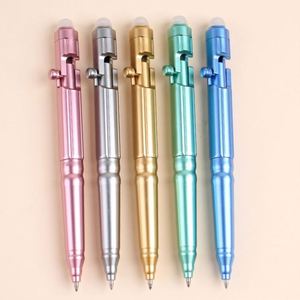 Creative <b>Plastic</b> Bolt Pen Promotional Ballpoint Pens Wholesale Signature Pens with Custom logo Suitable for Corporate Event - Product Image 2