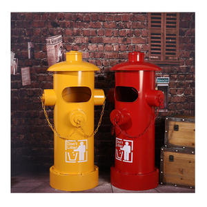 Cenicero retro de estilo industrial creativo de hierro, cubo de basura, Cubo de almacenamiento para el hogar, adornos decorativos, accesorios de fotografía - Product Image 1