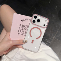 Étui de téléphone portable de luxe en PU pour Apple 17promax, pour iPhone16plus Simple15/14, résistant aux chutes, haute perméabilité, absorption magnétique