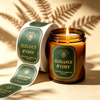 Étiquettes autocollantes personnalisées haut de gamme en vinyle doré, imperméables, respirantes et résistantes à la chaleur pour cosmétiques, parfums et arômes