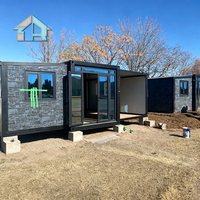Nouvelle Arrivée - Maison Conteneur Robuste Anti-Déformation, Maisons Modulaires Extensibles, Maison Mobile, Bureau Préfabriqué pour Camps d'Entreprises en Zone Côtière