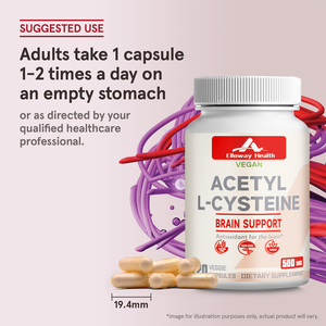 Capsules d'acétyl-L-cystéine OEM en gros - Bien-être quotidien personnalisé avec vitamines + minéraux, marque blanche, complément anti-stress/détox - Product Image 6