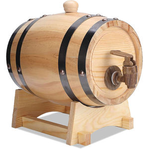 Botte in Legno per Whisky e <span class=keywords><strong>Birra</strong></span> da 1,<span class=keywords><strong>5</strong></span>/3/<span class=keywords><strong>5</strong></span>/10 <span class=keywords><strong>Litri</strong></span> per Conservazione di Alcolici Vintage Ecologica con Logo Personalizzato - Product Image 1