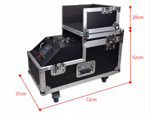 Máquina de niebla baja de 2000W para madera con estuche de transporte, opciones de tubo doble/doble tubo, lista para actuaciones en bodas, líquido de niebla incluido. - Product Image 2