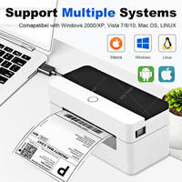 Impresora Térmica Directa de Etiquetas y Documentos XP-D463B de 4 Pulgadas para Escritorio, para Logística, Envío y Control de Inventario, Compatible con Múltiples Sistemas Operativos, Sin Tinta, USB, CE