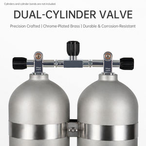 Conector de Válvula de Cilindro Doble DIDEEP para Buceo Técnico, Conjunto de Válvulas para Equipo de Buceo Twinset - Product Image 1