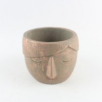 Pots à fleurs en ciment doré modernes faits à la main, design classique, écologiques, pour jardin et usage au sol