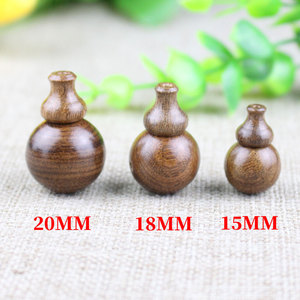 Sandalwood Three Way Buddha Head Pagoda <b>Beads</b> 15mm 18mm 20mm For Bracelet Making - Product Image 1