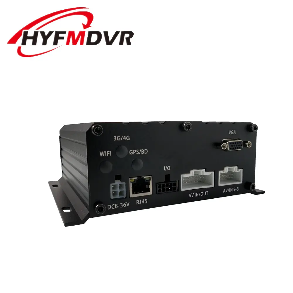 HYF DVR 6ช่อง H.265กล้อง,ชุด DVRs ระบบ DVR เคลื่อนที่แบบอะนาล็อกสำหรับรถบรรทุกยานพาหนะรถแท็กซี่2MP