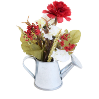 Arrosoir pot de fleur ruban mini fer galvanisé jouet bureau décoratif