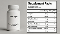 Comprimés de suppléments pour la vitalité masculine avec L-Arginine |   Énergie et maintien musculaire |   Marque privée disponible