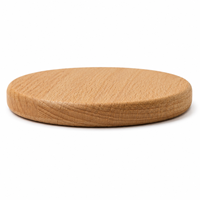 Sous-verres ronds en bois de hêtre personnalisés en usine, 100 pièces, 8,8 cm et 10 cm, vierges pour gravure laser, pour organisateurs d'événements, cafés et fabricants de souvenirs