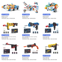 Série de briques de construction transformables EPT DIY : Assortiment de pistolets lanceurs de précision à assembler soi-même