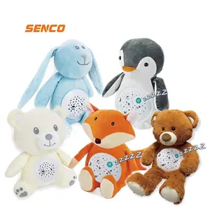 Sleep Plush Toy Baby Shushing Toy Baby Sleep Aid Soother Stuffed Animal Plush Toy With White Noise Lullaby Songs