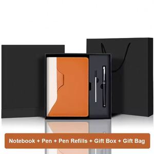 Ensemble de carnet de notes, stylo et couverture en cuir 3-en-1 personnalisable de haute qualité, cadeau d'entreprise portable pour le bureau - Product Image 2