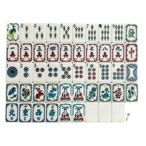 American Luxury Acrylic Mahjong Tiles Winslow 1920 Game Set for 4 Players Adult <b>Entertainment</b> - Product Image 1