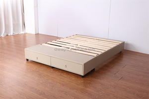 Tùy Chỉnh Màu Sắc Giường Thiết Kế Gỗ Nữ Hoàng Kích Thước Và Giường Đơn Cơ Sở Nền Tảng Mềm Khung Giường - Product Image 3