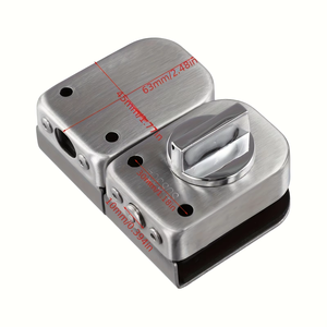 Specializes in Manufacturing Glass Fittings Stainless Steel Office Glass Door Handle <b>Lock</b> - Product Image 6