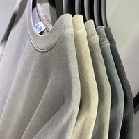 T-shirts Vintage Tricotés Personnalisés à Impression Chaude, Coupe Oversize, Grammage Lourd, Grande Taille, Effet Délavé, 100% Coton, Vente en Gros