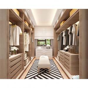 Armario de Dormitorio Empotrado de Madera Maciza Personalizado con Puertas de Vidrio Templado - Product Image 2