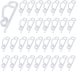 Set da 120 Pezzi di Clip per Luci Natalizie Multicolore, Mini Ganci in Plastica per Grondaie, Luci Esterne 5cm X 2cm, Decorazioni Festive - Product Image 2