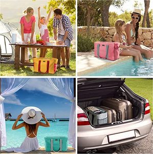 <b>Extra</b> <b>Large</b> Utility Tote Shopping Bag 900D Oxford Fabric Foldable Reusable Storage Bag - Product Image 4