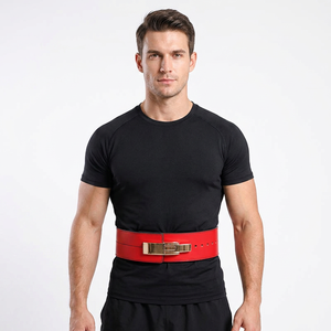 Durable Cowhide Leather Powerlifting <b>Belt</b> Gym Lever Buckle <b>Belt</b> Heavy Duty Squat Deadlift Training <b>Belt</b> OEM - Product Image 1
