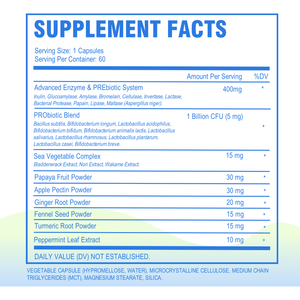 كبسولات إنزيمات هضمية ذات علامة خاصة مع مكمل بروبيوتيك متعدد الإنزيمات بروملين لصحة الأمعاء ودعم الجهاز الهضمي - Product Image 4