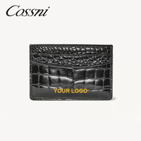 Cossni - Tarjetero de Piel de Serpiente al por Mayor, Minimalista, con Protección RFID, Personalizable con Logotipo, Unisex, para Tarjetas de Crédito