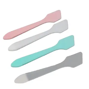 Оптом пластиковые косметические лопатки для лица Одноразовые Инструменты для ухода за кожей макияж для макияжа