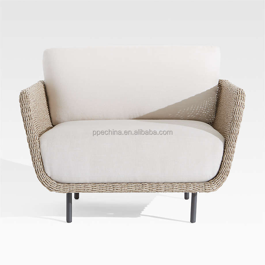 Hot-sale Furniture Aluminum frame Outdoor Patio Set Furniture Patio Garden Chair and Rope Chair Sofa Sets Outdoor Garden chairs