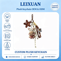 Porte-clés Lapin Esthétique Gorpcore, Lanière en Paracorde, Pendentif Lapin en Peluche, Breloque de Sac en Cuir Étoile, Animal en Peluche pour Décoration Extérieure
