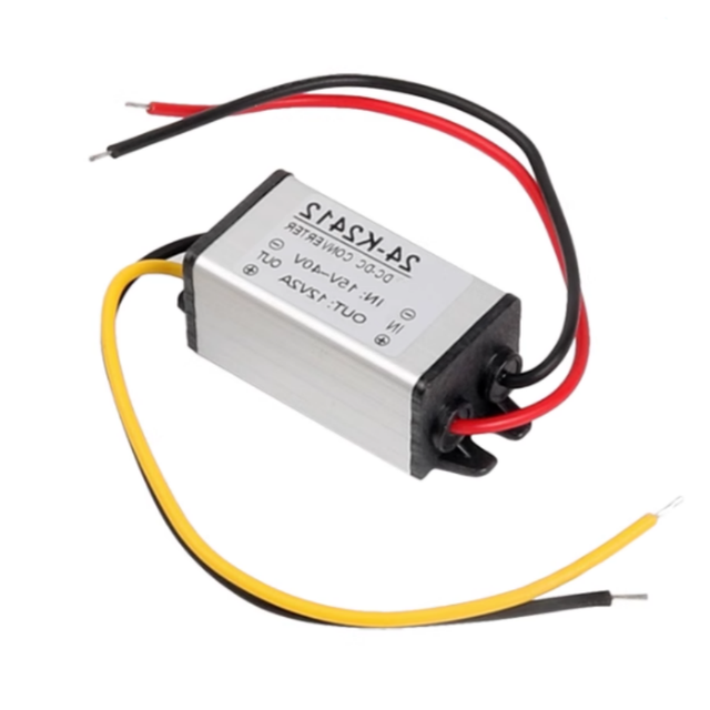 DC24V to 12V 5A 2A Car LED Lights Monitor DC Power Supply Step-down Module 24V to 12V Converter Electronic Module