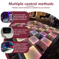 Plancher de danse LED sans fil Infinity à installation rapide, plancher de danse 3D pour mariage, discothèque, lumières de scène pour studio de danse