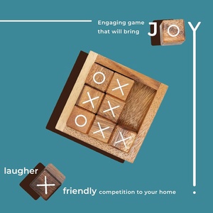 Jeu de société Tic Tac Toe, jeu de table, casse-tête, jeu de stratégie, puzzle, <span class=keywords><strong>d</strong></span>écoration de table basse, jouet éducatif, jeu de voyage - Product Image 3