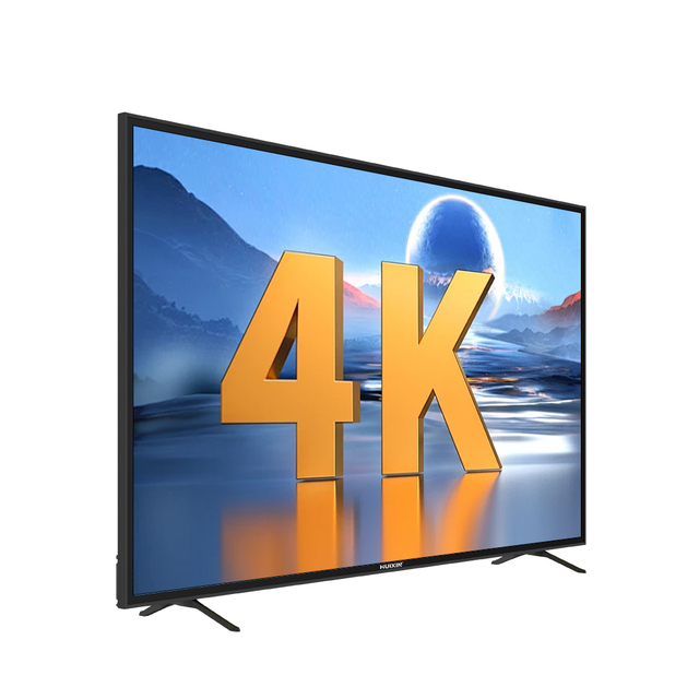 65 Inch Tempered Glass Screen LED Television 4K 60Hz Metal Frame Smart TV for Commercial Projects
