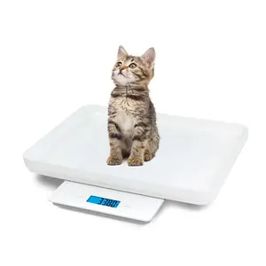 Balança veterinária para animais pequenos, balança para pesagem de alimentos, 2 bandejas, alta qualidade, 20kg, para cozinha, equipamento veterinário