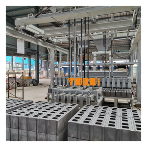 Blok kalıplama alçı blok üretim hattı makineleri için PLC çekirdek bileşenleri ile yüksek hassasiyetli alçı blok şekillendirme makinesi - Product Image 2
