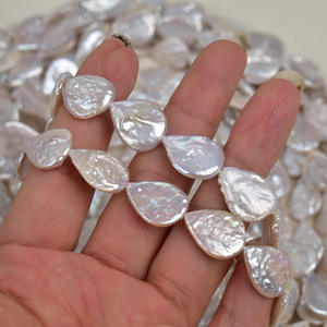 Perlas Barrocas de Agua Dulce Naturales de Zhuji, Perlas en Forma de Gota de Agua para Hacer Aretes y Collares, Hechas a Mano, Blancas, Sueltas, Opciones de Color Natural Disponibles - Product Image 2