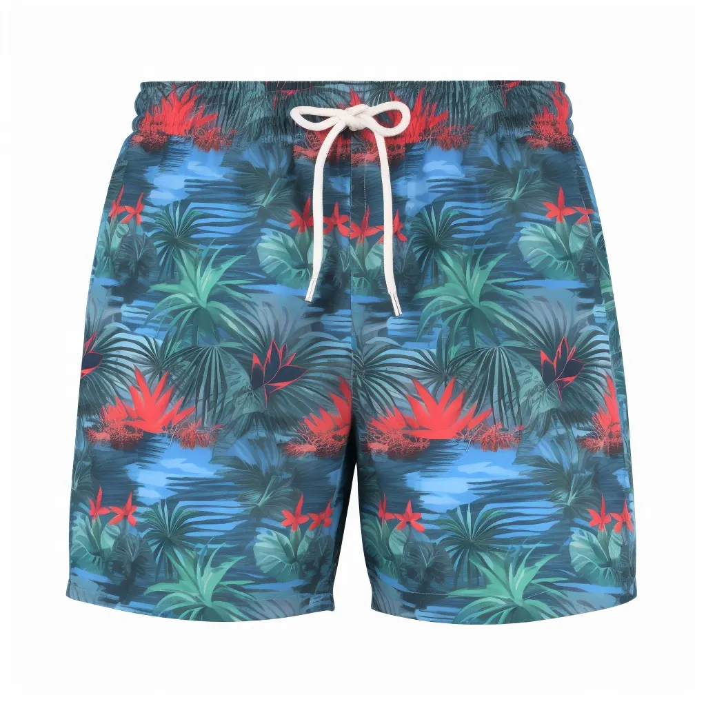 Private Label Gerecycled 4 Way Stretch Snel Droog Hoge Elastische Taille Strand Korte Boardshort Met Zakken Voor Mannen