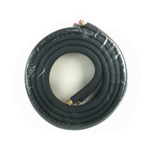 Tuyaux de raccordement cuivre-aluminium pour climatiseur, usage domestique, flexibles, 1/4'', 3/8'', 1/2'', 5/8'', 3/4'', isolation en caoutchouc noir 2,0 mm - Product Image 1