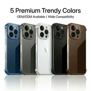 เคสกันกระแทก TPU นิ่ม ระบายความร้อน สีพื้น  พร้อมแผ่นรองมุม สำหรับ 16 <span class=keywords><strong>Pro</strong></span> <span class=keywords><strong>Max</strong></span> 15 <span class=keywords><strong>Pro</strong></span> 14 Plus 13 <span class=keywords><strong>12</strong></span>  แบบเต็มตัว 360 องศา  พร้อม Air Cushion - Product Image 5