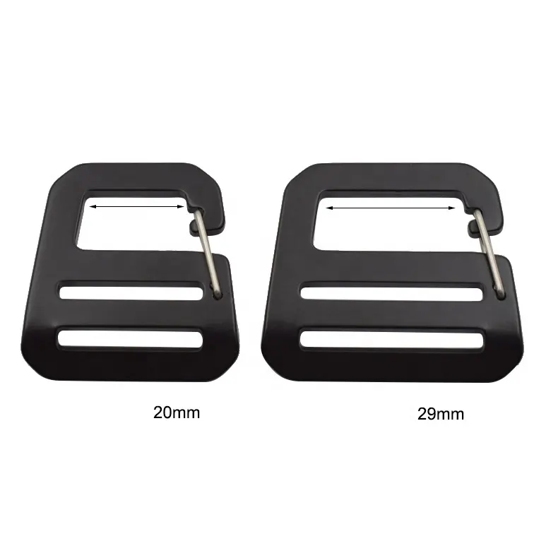 Wholesale Adjustable Anodized Aluminium Bag Webbing Strap Belt G Hook Buckle