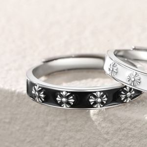 New Trendy Sweet Lover Iris Flower <b>Couple</b> <b>Ring</b> Trend Personality Open <b>Ring</b> for Lover Men Women Flower Ringer <b>Ring</b> - Product Image 3
