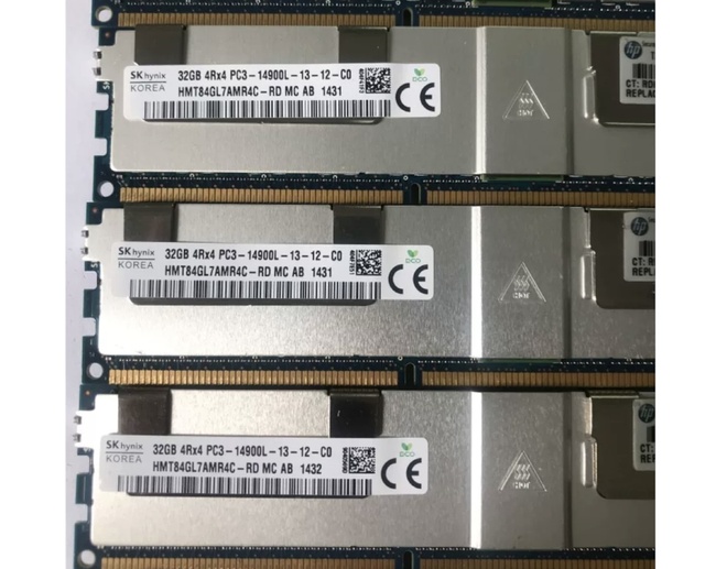 32G 4RX4 Pc3-14900l Ecc Memory 708643-B21 715275-001 712384-081 Ddr3 Server Ram