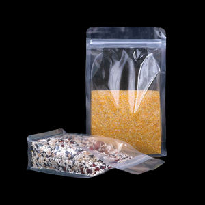 Bolsa <span class=keywords><strong>de</strong></span> Café Transparente Personalizada con Ocho Lados Sellados, <span class=keywords><strong>Bolsas</strong></span> Planas con Fondo, Bolsa Transparente con Base para Alimentos - Product Image 5