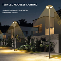 Hot New 4800LM IP65 LED lampe de jardin solaire étanche capteur extérieur mouvement éclairage de sécurité