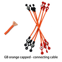Cable de conexión de batería de vehículo eléctrico naranja personalizado, PVC para 6-triciclo, Accesorio de conexión, cubierta de cadena de batería